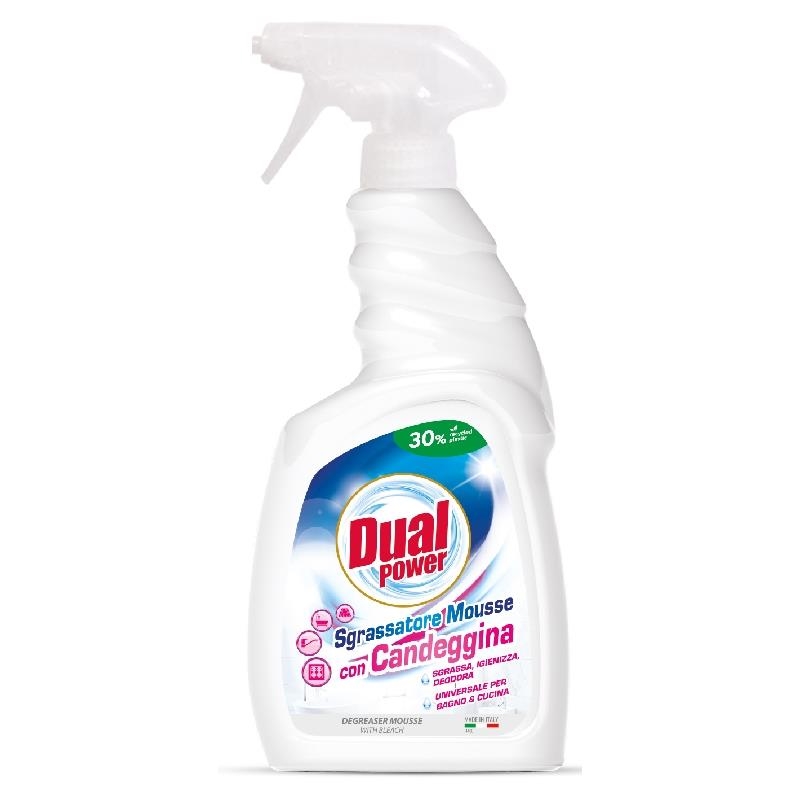 DUAL POWER SGRASSATORE MOUSSE CON CANDEGGINA