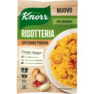 KNORR RISOTTO ZAFFERANO E PORCINI