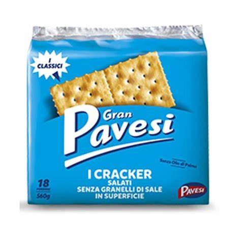 PAVESI CRACKERS SENZA SALE IN SUPERFICIE