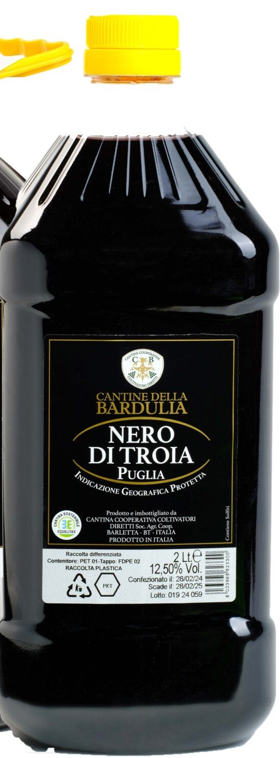 BARDULIA VINO ROSSO NEERO DI TROIA 2L