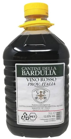BARDULIA VINO ROSSO 3L