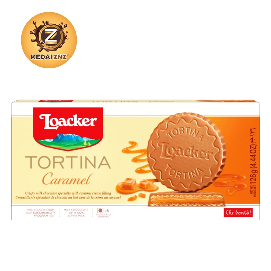 LOACKER TORTINA AL CIOCCOLATO AL LATTE CON CREMA AL CARAMELLO