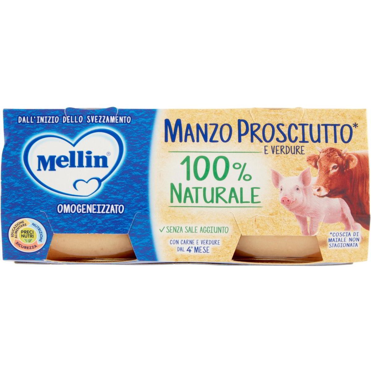 MELLIN OMOGENEIZZATO MANZO E PROSCIUTTO