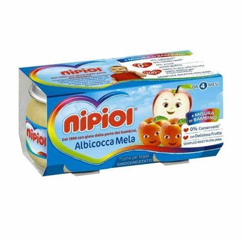 NIPIOL OMOGENEIZZATO ALBICOCCA E MELA