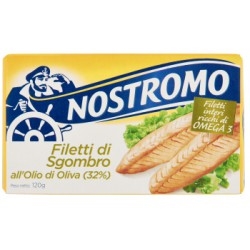 NOSTROMO FILETTI DI SGOMBRO ALL'OLIO DI OLIVA